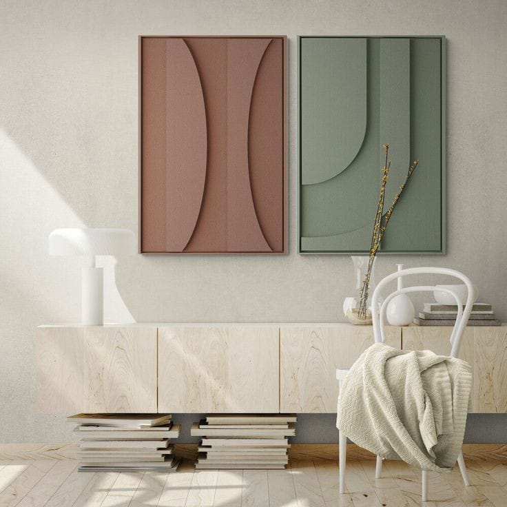 díptico en madera Rangi