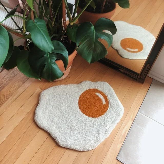 Tapiz decorativo huevo frito