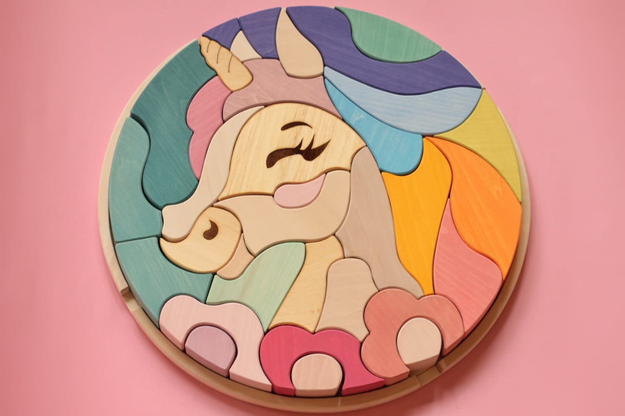 rompecabezas infantil unicornio