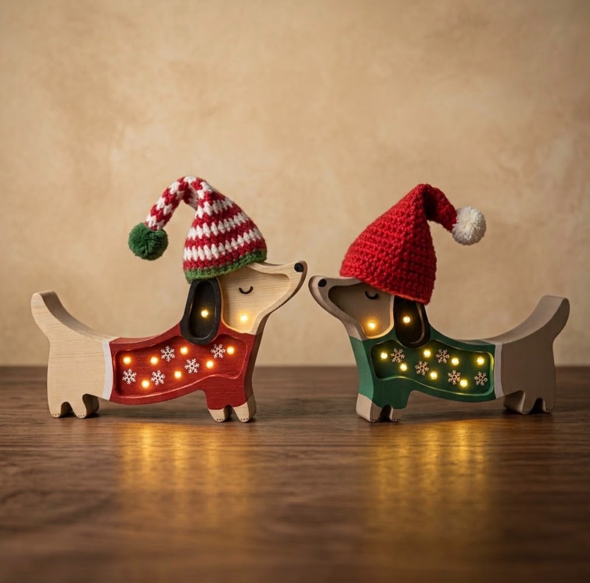 lampara perrito navideño
