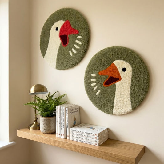 Diptico decorativo patos
